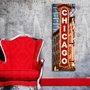 Wallity Cuadro Decorativo en Lienzo Iluminado con LED Multicolor 30 x 90 cm